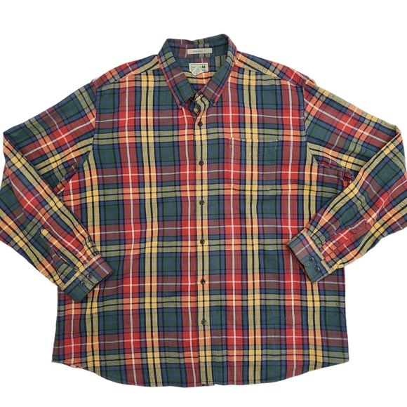 L.L. Bean Shirts Vintage Ll Bean Plaid Flannel Size Xxl Shirt